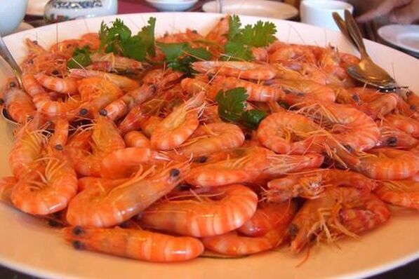 With erectile dysfunction, it is recommended to include shrimp in a man's diet
